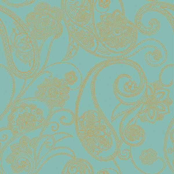 York CO2033DE Candice Olson Shimmering Details Dotted Paisley Wallpaper