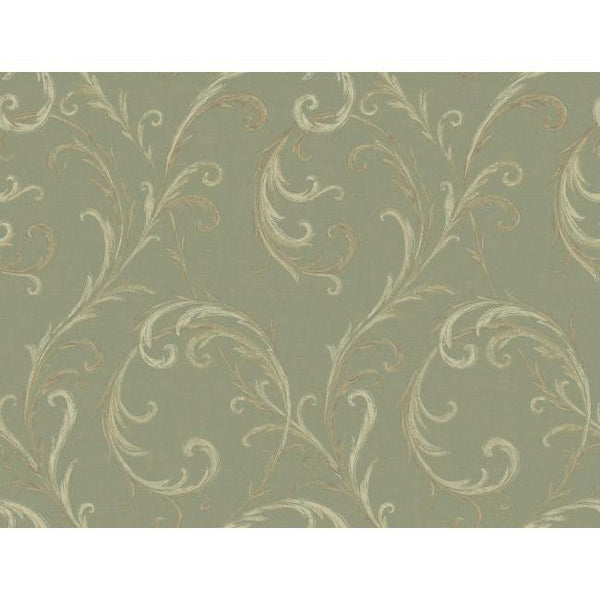 York CS8658 Georgetown Gallery Slender Acanthus Scroll Background Wallpaper