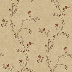 York Wallpaper CT1946CB Star Berry Vine
