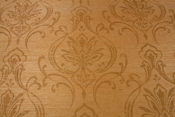 York CX1211 Candice Olson Dimensional Surfaces Scrolling Damask on Grasscloth Wallpaper