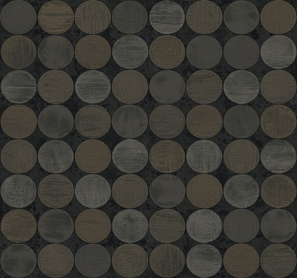 York CX1276 Candice Olson Dimensional Surfaces Textured Circles Wallpaper