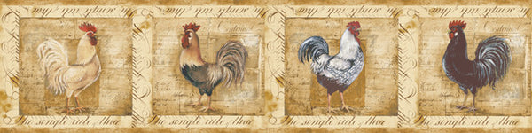 York Wallpaper CY3267BDCB Rooster Border