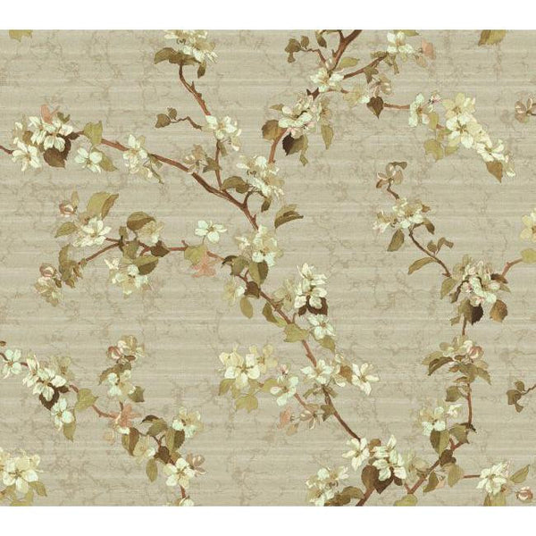 York DC1302 Green Book Apple Blossom Wallpaper