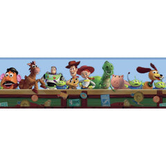 York Wallpaper DK5800BD Kids Book Toy Chest Border