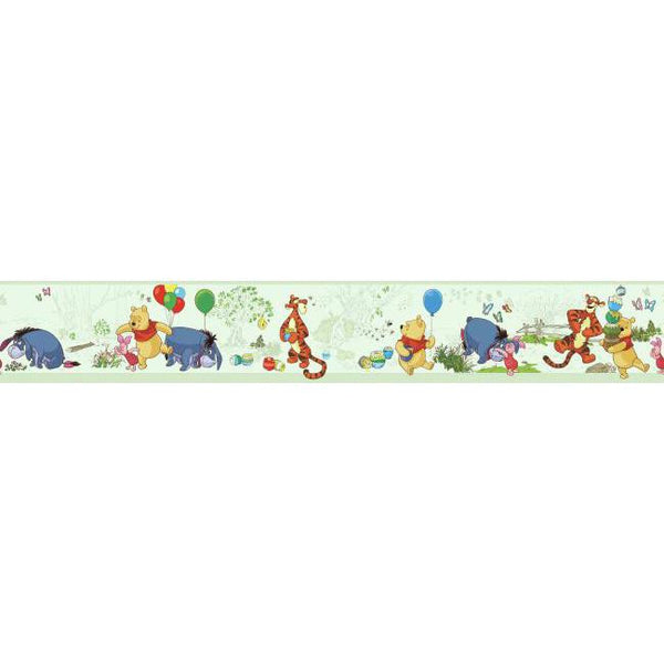 York Wallpaper DK5840BD Border Book Pooh Toile Border