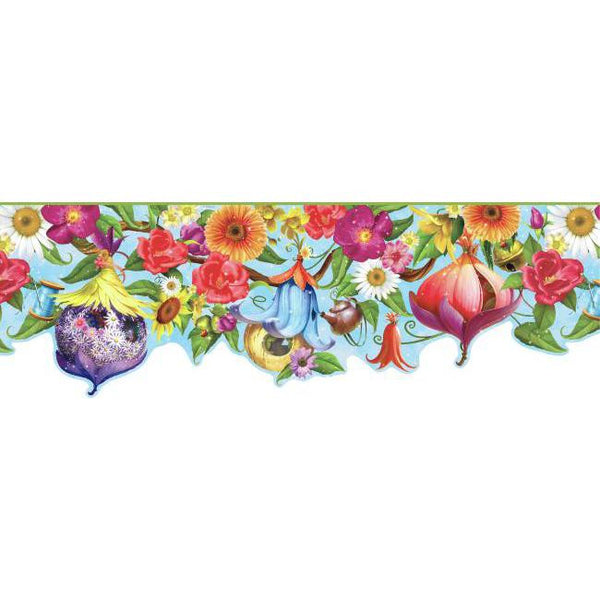 York Wallpaper DK5893BD Kids Book Fairy House Border