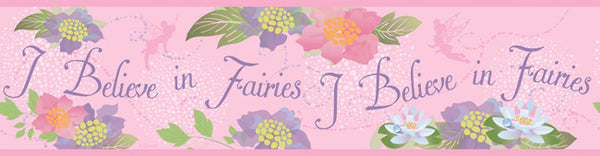 York Wallpaper DK5899BD Walt Disney Kids Believe In Fairies Border