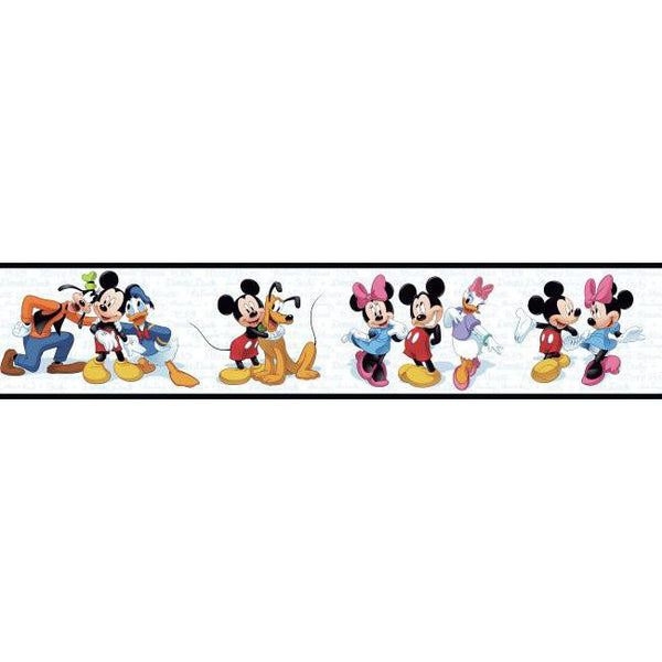 York Wallpaper DK5915BD Kids Book Mickey & Friends Large Border