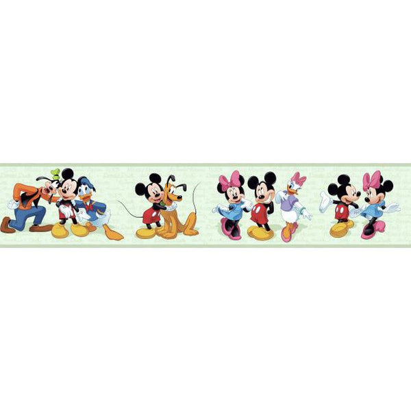York Wallpaper DK5918BD Border Book Mickey & Friends Large Border