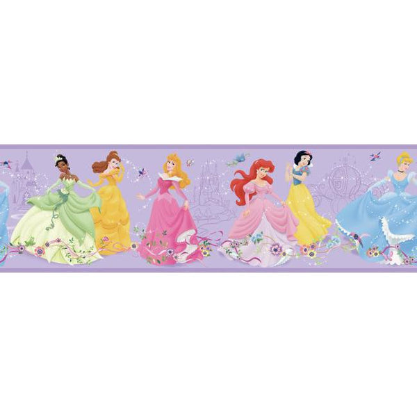 York Wallpaper DK5944BD Border Book Dancing Princesses Border
