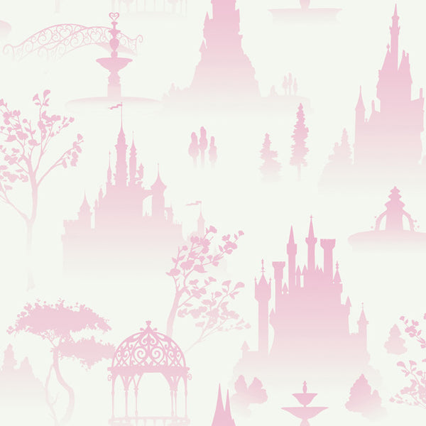 York DK5986 Kids Book Tonal Scenic Toile Wallpaper
