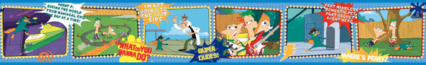 York Wallpaper DK6043BD Walt Disney Kids Phineas & Ferb Border