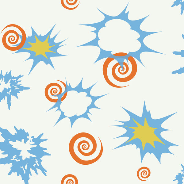 York DK6075 Walt Disney Kids Bursts & Scrolls Wallpaper