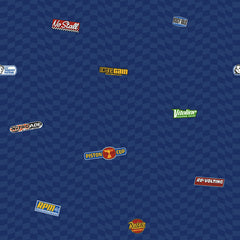 York DK6079 Walt Disney Kids Cars Logo Wallpaper