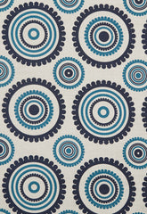 FSchumacher Fabric EL-SOL-MIDNIGHT-PRUSSIAN El Sol Midnight, Prussian