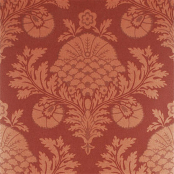 Mulberry Wallpaper FG052.M29 Palace Damask Copper/Red