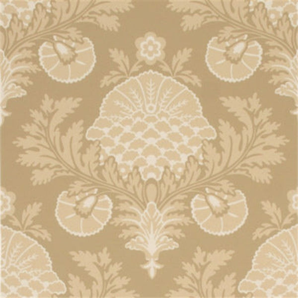Mulberry Wallpaper FG053.K120 Palace Damask Coffee/Cream