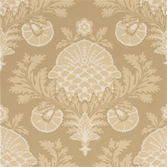 Mulberry Wallpaper FG053.K120 Palace Damask Coffee/Cream