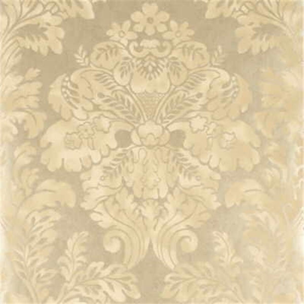 Mulberry Wallpaper FG055.J57 Fresco Damask Silver Leaf