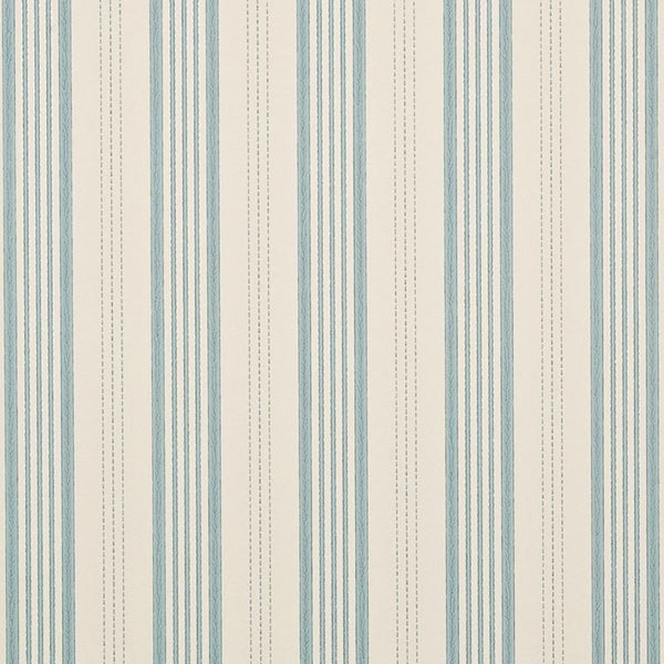 Mulberry Wallpaper FG067.H120 Narrow Ticking Stripe Powder Blue