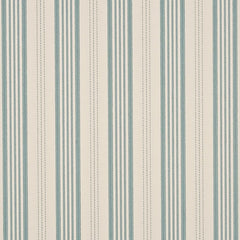 Mulberry Wallpaper FG067.J81 Narrow Ticking Stripe Ivory/Aqua