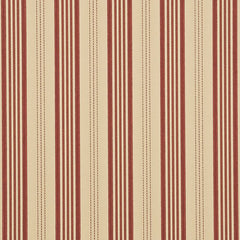 Mulberry Wallpaper FG067.V92 Narrow Ticking Stripe Red/Sand