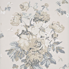 Mulberry Wallpaper FG071.V117 Garden Peony Red/Sage