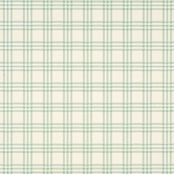Mulberry Wallpaper FG073.R104 Heirloom Check Aqua