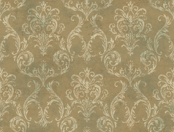 York GL4658 Brandywine Delia Damask Wallpaper