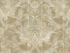 York GL4724 Brandywine Aida Damask Stripe Wallpaper