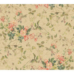 York GN2459 Pink & Purple Book Floral Branch Wallpaper