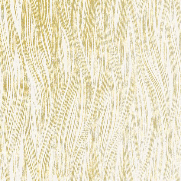 Groundworks Wallpaper GWP-3305.41 Currents Paper Gold/Ivory
