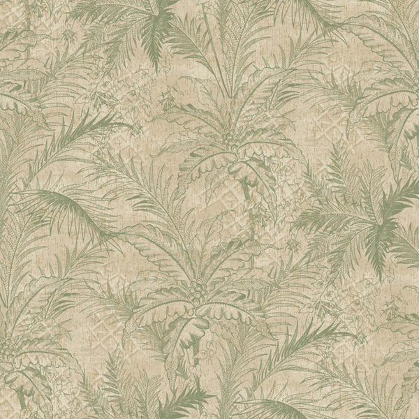 York GX8102 Passport Leaf Toile Wallpaper