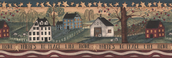 York Wallpaper HF8506BCB There'S No Place Like Home