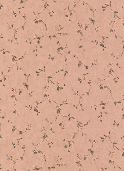 York Wallpaper HF8768CB Rose Hip Vine