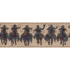 York Wallpaper HJ6683BD Border Portfolio II Silhouette Riders Border