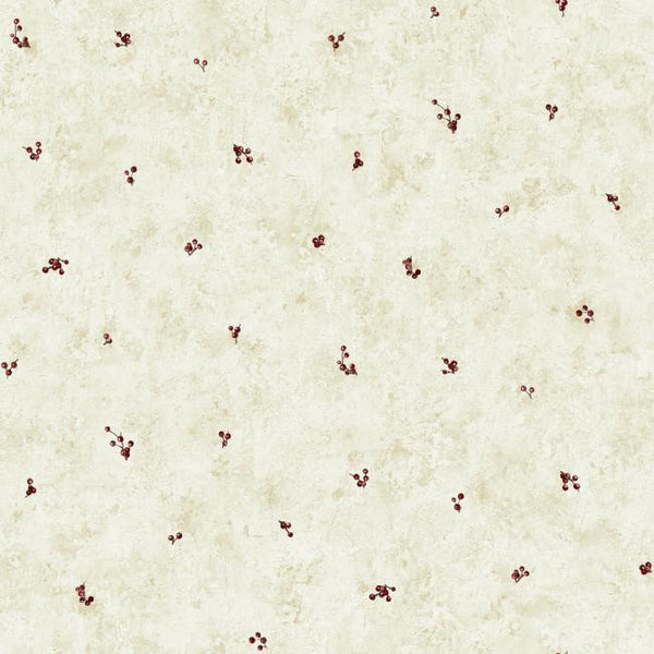 York HK4693 Folk Heart II Mini Berry Spot Wallpaper