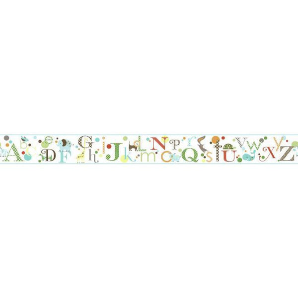 York Wallpaper JE3502BD Friends Forever Alphabet Border