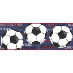 York Wallpaper JE3540BD Cool Kids Soccer Border
