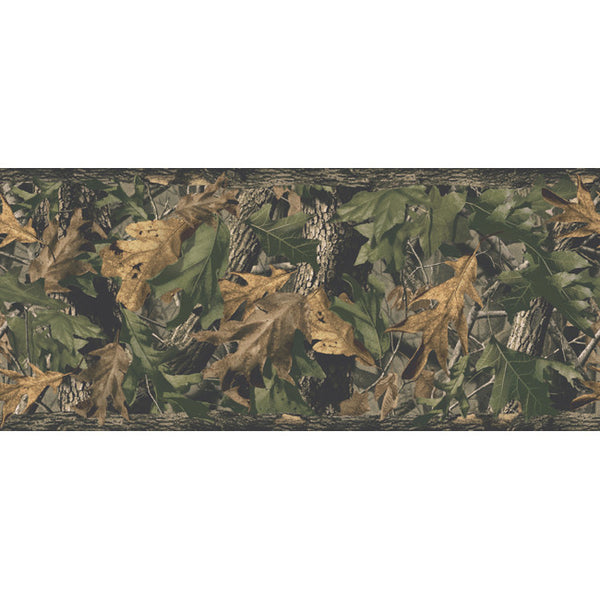 York Wallpaper JL1028B Border Portfolio II Hardwood Green Border