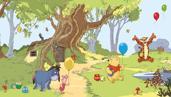 York Wallpaper JL1220MDK Disney Pooh and Friends Mural