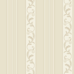 York JR5718 Sapphire Oasis Damask Stripe Wallpaper
