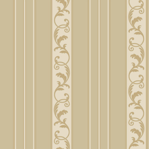 York JR5720 Sapphire Oasis Damask Stripe Wallpaper