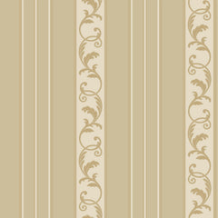 York JR5720 Sapphire Oasis Damask Stripe Wallpaper