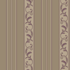 York JR5722 Sapphire Oasis Damask Stripe Wallpaper
