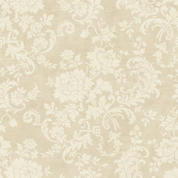 York JR5738 Sapphire Oasis Silk Floral Wallpaper