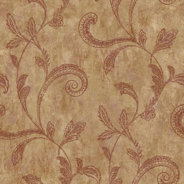 York JR5793 Sapphire Oasis Paisley Trail Wallpaper