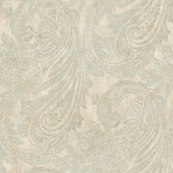 York JR5800 Sapphire Oasis Paisley Wallpaper
