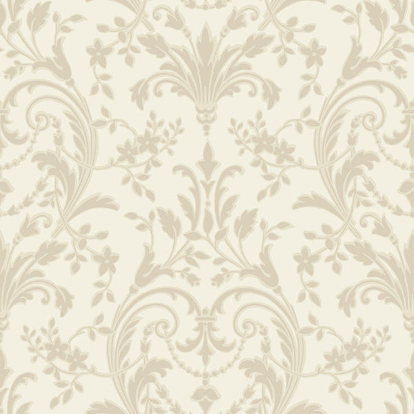 York JR5819 Sapphire Oasis Damask Wallpaper