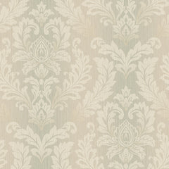 York JR5827 Sapphire Oasis Tonal Damask Wallpaper